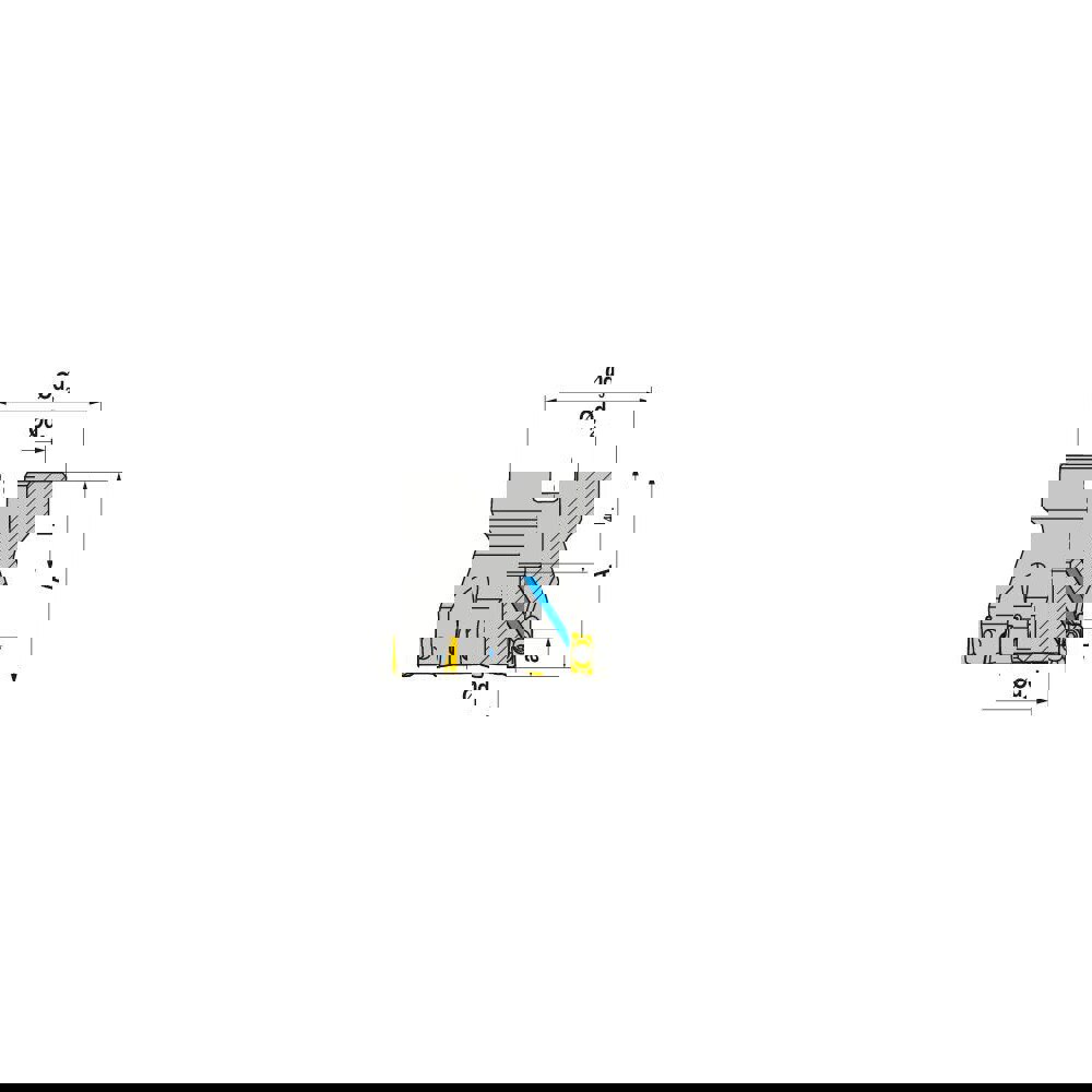 Indexable Square-Shoulder Face Mill: A211.50.R.10-07, 22.0000