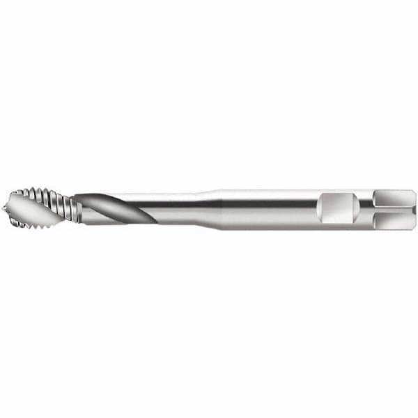 Spiral Flute Tap: M3x0.50 Metric, 2 Flutes, Modified Bottoming, 6H Class of Fit, Cobalt, Bright/Uncoated