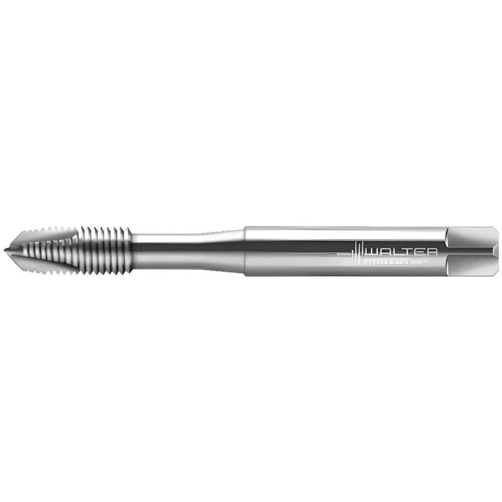 Spiral Point Tap: M1.2x0.25 Metric, 2 Flutes, Plug Chamfer, 6H Class of Fit, High-Speed Steel-E, Bright/Uncoated