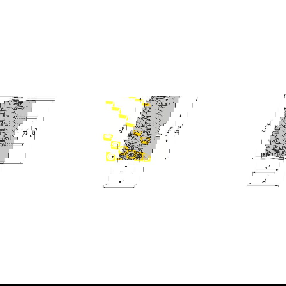 Indexable Square-Shoulder Face Mill: A490.50.R.04K6-09,