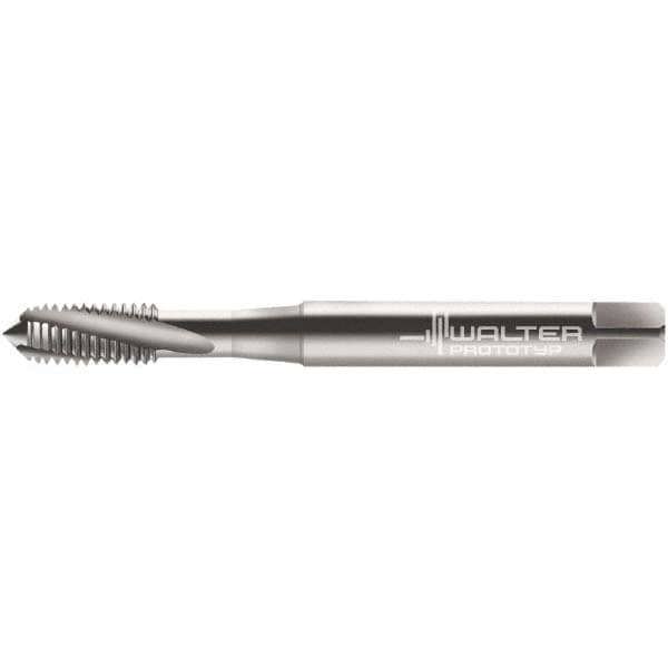 Spiral Flute Tap: M7x1.00 Metric, 3 Flutes, Modified Bottoming, 6H Class of Fit, Cobalt, Bright/Uncoated