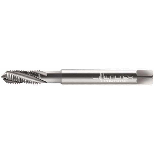 Spiral Flute Tap: M5x0.80 Metric, 3 Flutes, Modified Bottoming, 4HX Class of Fit, Powdered Metal, Bright/Uncoated