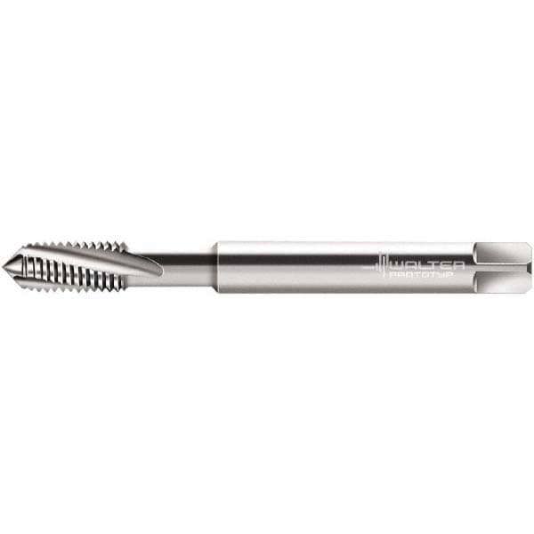Spiral Flute Tap: M1.4x0.30 Metric, 3 Flutes, Modified Bottoming, 5HX Class of Fit, Powdered Metal, Bright/Uncoated