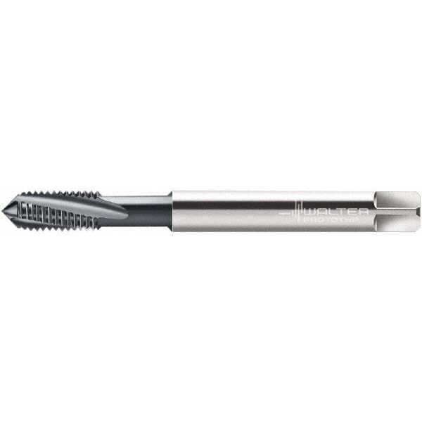 Spiral Flute Tap: M2.5x0.45 Metric, 3 Flutes, Modified Bottoming, 6HX Class of Fit, Powdered Metal, TICN Coated
