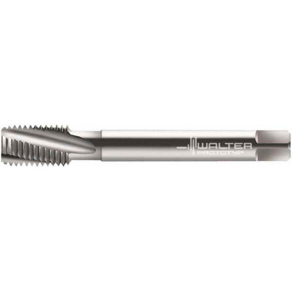 Spiral Flute Tap: M8x1.25 Metric, 3 Flutes, Modified Bottoming, 6H Class of Fit, Cobalt, Bright/Uncoated
