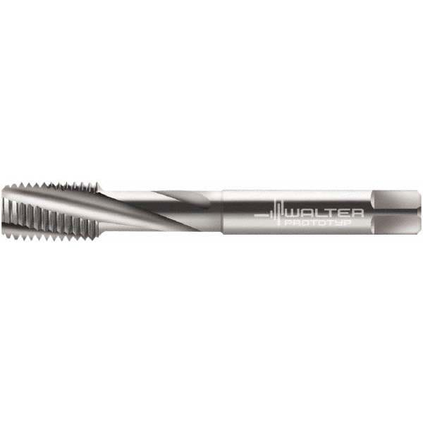 Spiral Flute Tap: M12x1.75 Metric, 4 Flutes, Modified Bottoming, 6H Class of Fit, Cobalt, Bright/Uncoated