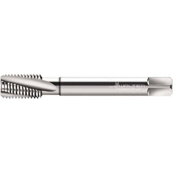 Spiral Flute Tap: M20x2.50 Metric, 4 Flutes, Modified Bottoming, 6HX Class of Fit, Powdered Metal, Bright/Uncoated
