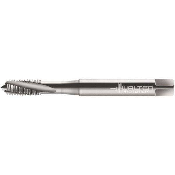 Spiral Flute Tap: M5x0.50 Metric Fine, 3 Flutes, Modified Bottoming, 6H Class of Fit, Cobalt, Bright/Uncoated