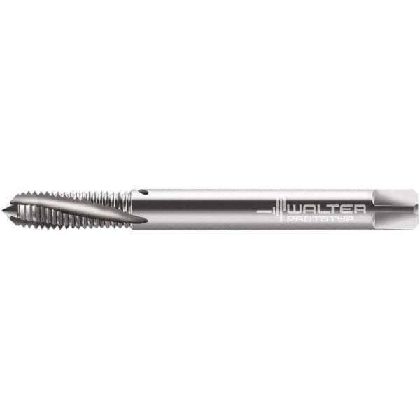 Spiral Flute Tap: M8x1.00 Metric Fine, 3 Flutes, Modified Bottoming, 6HX Class of Fit, Powdered Metal, Bright/Uncoated