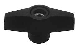 M6 Hole Thread, 28mm Head Length, Thermoplastic, Thru Female Insert Bar / Wing Knob