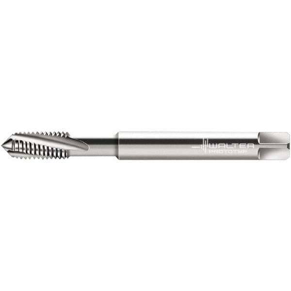 #4-40 UNC, 3 Flute, 15&deg; Helix, Modified Bottoming Chamfer, Bright Finish, Powdered Metal Spiral Flute STI Tap