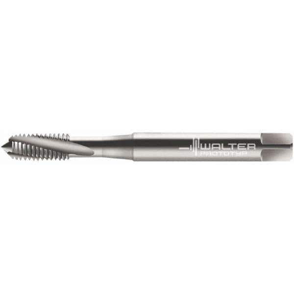 Spiral Flute Tap: #1-64 UNC, 3 Flutes, Modified Bottoming, 2B Class of Fit, Cobalt, Bright/Uncoated