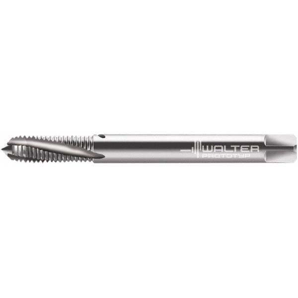 Spiral Flute Tap: #10-24 UNJC, 3 Flutes, Modified Bottoming, 3B Class of Fit, Powdered Metal, Bright/Uncoated