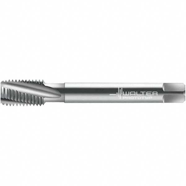 Spiral Flute Tap: 1/2-13 DIN 2184-1, 3 Flutes, Semi-Bottoming, 3B Class of Fit, High Speed Steel, Bright/Uncoated