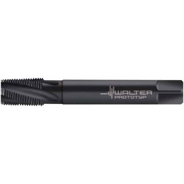1 - 11-1/2 NPT, 15&deg; Helix, 5 Flutes, Modified Bottoming Chamfer, Oxide Finish, Cobalt, Spiral Flute Pipe Tap
