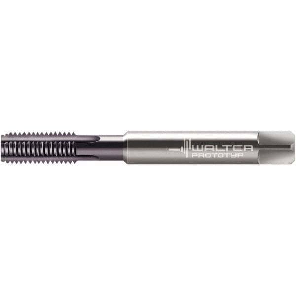 M6x1.00 Modified Bottoming RH 6HX Multilayer TiAlN Solid Carbide 4-Flute Straight Flute Machine Tap