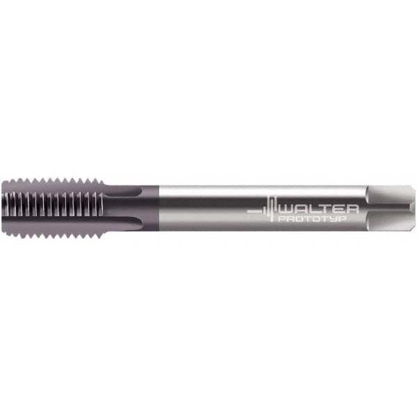 M8x1.00 Modified Bottoming RH 6HX Multilayer TiAlN Solid Carbide 4-Flute Straight Flute Machine Tap