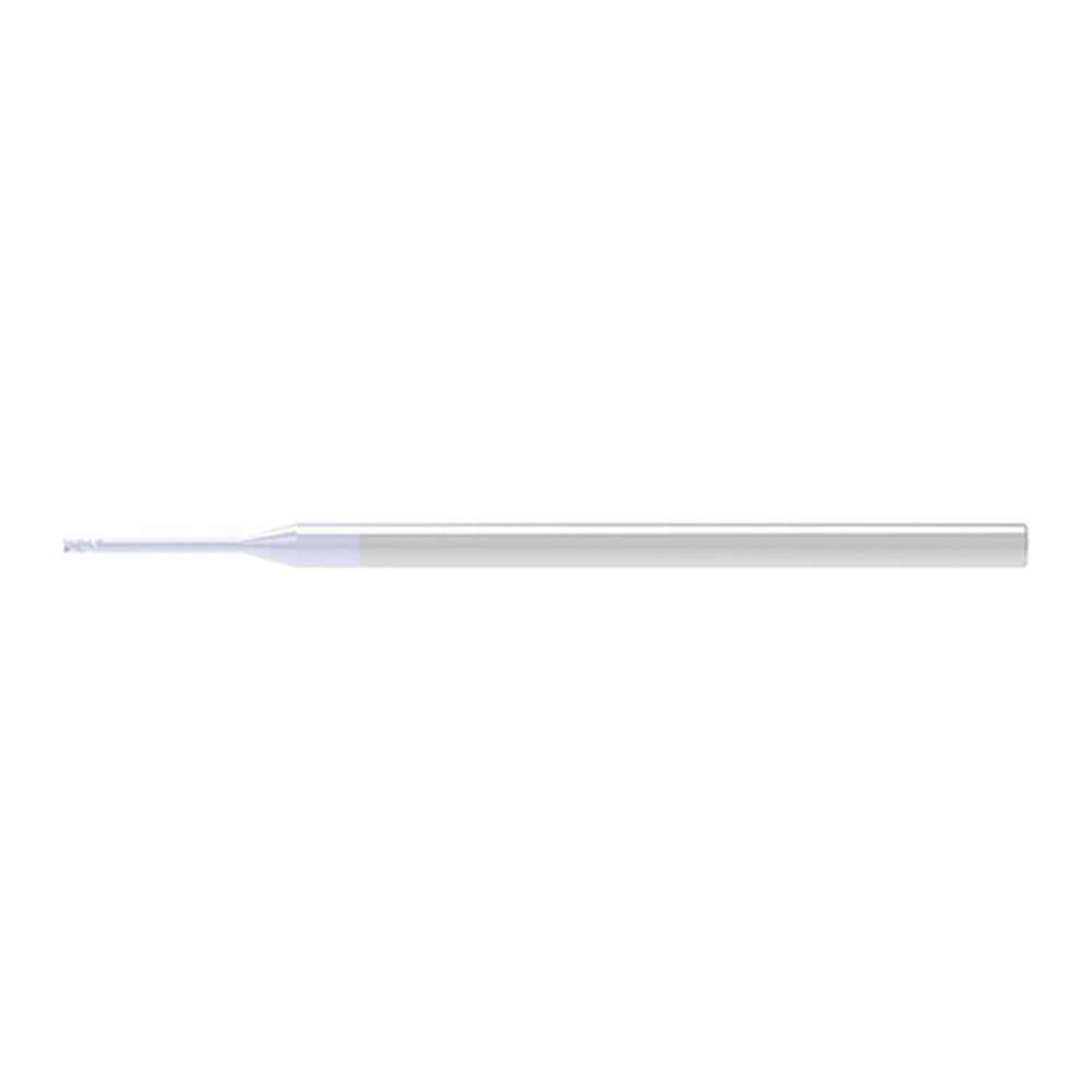 Corner Radius & Corner Chamfer End Mills; Mill Diameter (mm): 1.00 ; Number Of Flutes: 2 ; Length of Cut (mm): 1.0000 ; Single Or Double End: Single ; End Mill Material: Solid Carbide ; Chipbreaker: No