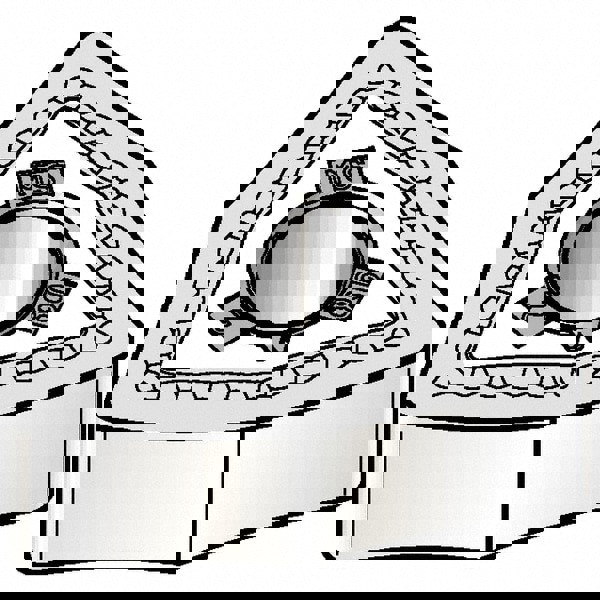 Turning Insert: WNMG430MS KCU10, Solid Carbide