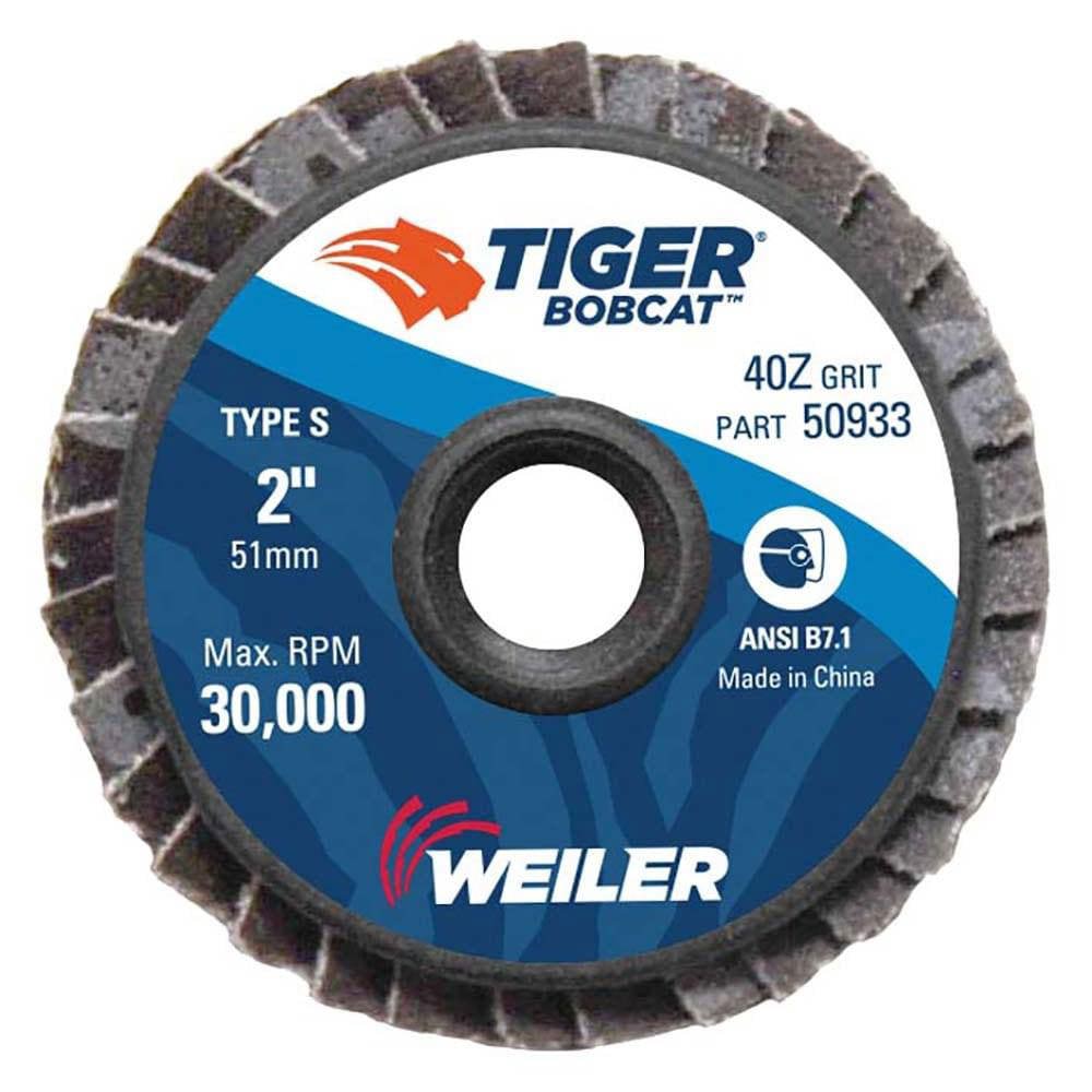 Flap Disc: 40 Grit, Zirconia Alumina, Type 27