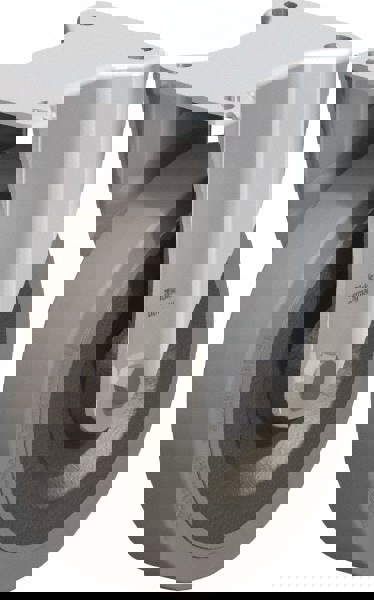 Rigid Top Plate Caster: Solid Rubber, 8