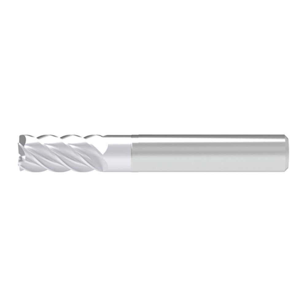 Corner Radius & Corner Chamfer End Mills; Mill Diameter (mm): 8.00 ; Number Of Flutes: 5 ; Length of Cut (mm): 21.0000 ; Single Or Double End: Single ; End Mill Material: Solid Carbide ; Chipbreaker: No