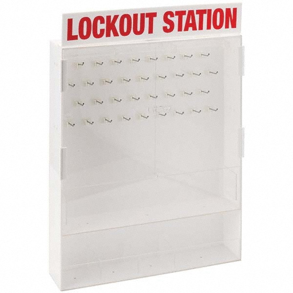 Lockout Device Station: Empty, 20 Max Locks, Polystyrene Station