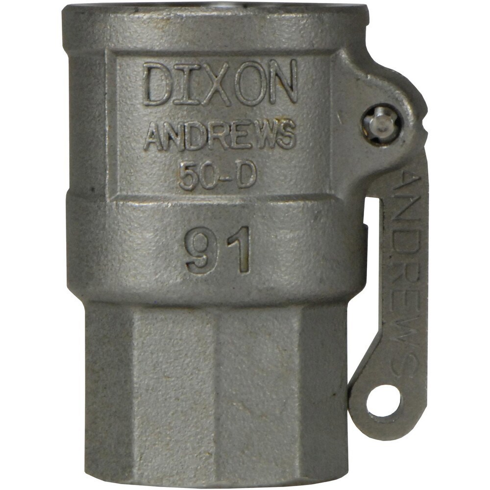 Suction & Discharge Hose Couplings; Type: Type D Coupler ; Coupling Type: Cam & Groove ; Coupling Descriptor: Coupler x FNPT ; Material: Stainless Steel ; Coupler Size (Fractional Inch): 1/2 ; Thread Size: 1/2