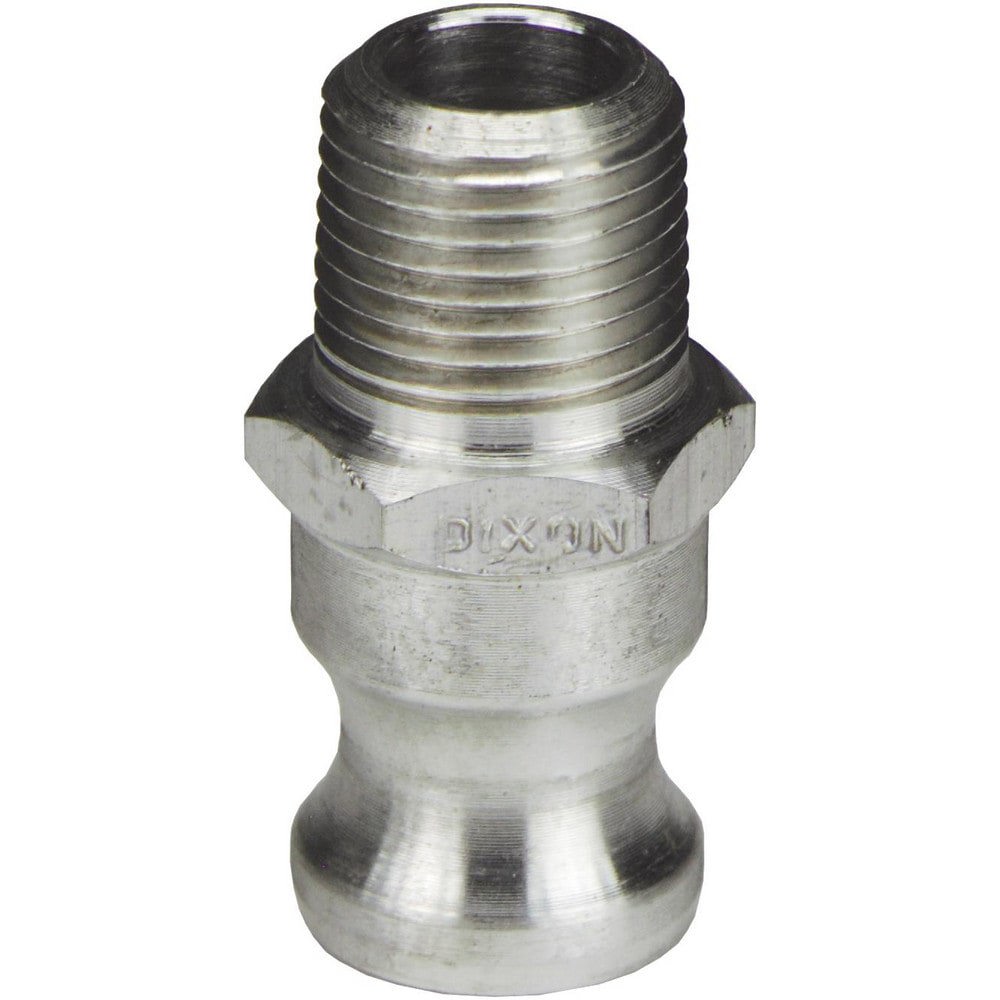 Suction & Discharge Hose Couplings; Type: Type F Adapter ; Coupling Type: Cam & Groove ; Coupling Descriptor: Adapter x MNPT ; Material: Aluminum ; Coupler Size (Fractional Inch): 1/2 ; Thread Size: 1/2