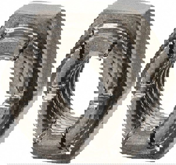 1/4-28 UNJF 18-8 Hex Lock Nut with Expanding Flex Top