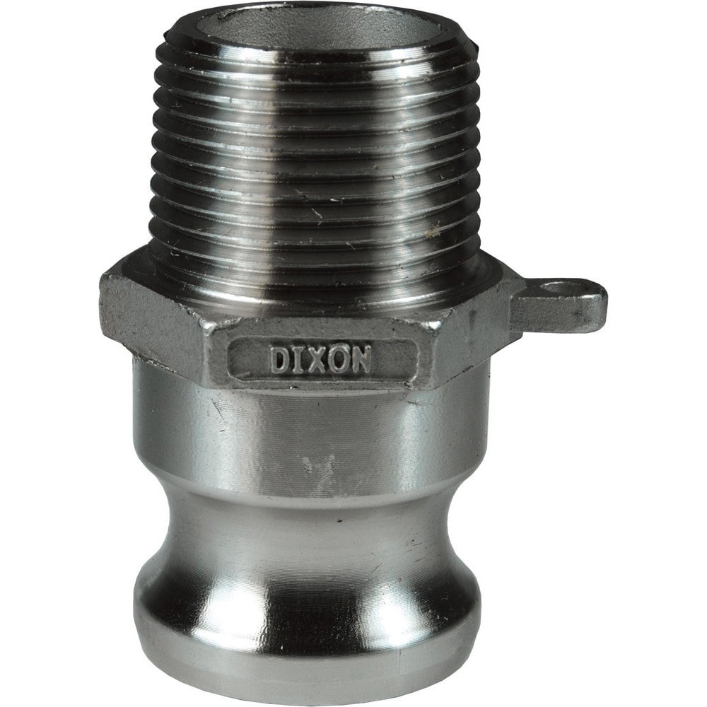 Suction & Discharge Hose Couplings; Type: Type F Adapter ; Coupling Type: Cam & Groove ; Coupling Descriptor: Adapter x MNPT ; Material: Stainless Steel ; Coupler Size (Fractional Inch): 1/2 ; Thread Size: 1/2