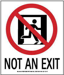 Exit Sign: 