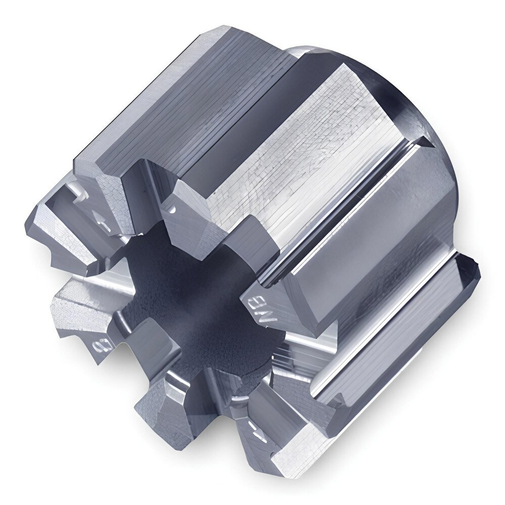 Modular Reamer Head: Straight Flute, 16 mm Head Dia, 10.6 mm Head Length, h7, 6 Flutes