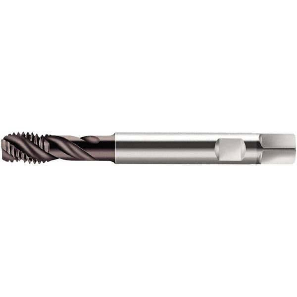 Spiral Flute Tap: M24x3.00 Metric, 4 Flutes, Modified Bottoming, 6HX Class of Fit, Cobalt, Hardlube Coated
