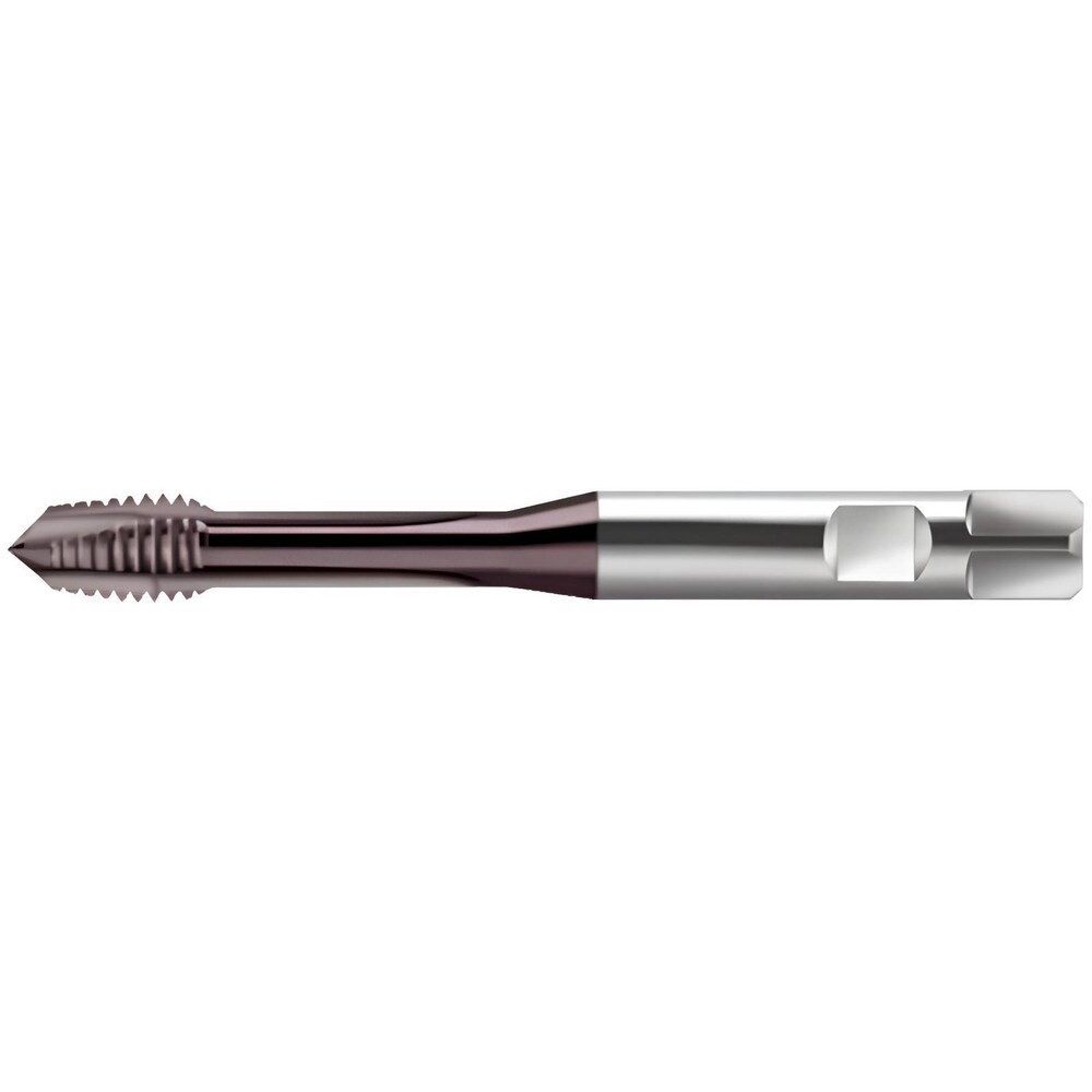 Spiral Point Tap: MF8x1 Metric Fine, 3 Flutes, Plug Chamfer, 6H Class of Fit, High-Speed Steel-E, THL Coated