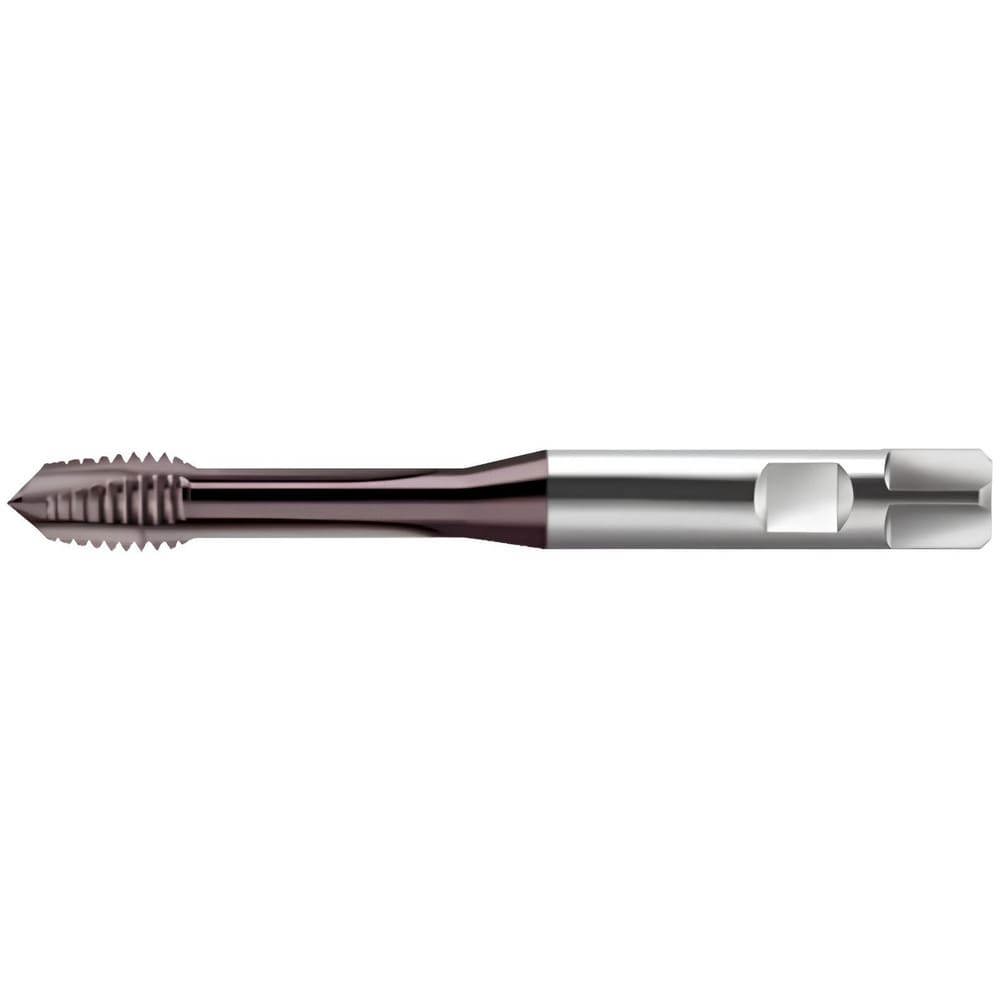 Spiral Point Tap: MF10x1.25 Metric Fine, 3 Flutes, Plug Chamfer, 6H Class of Fit, High-Speed Steel-E, THL Coated