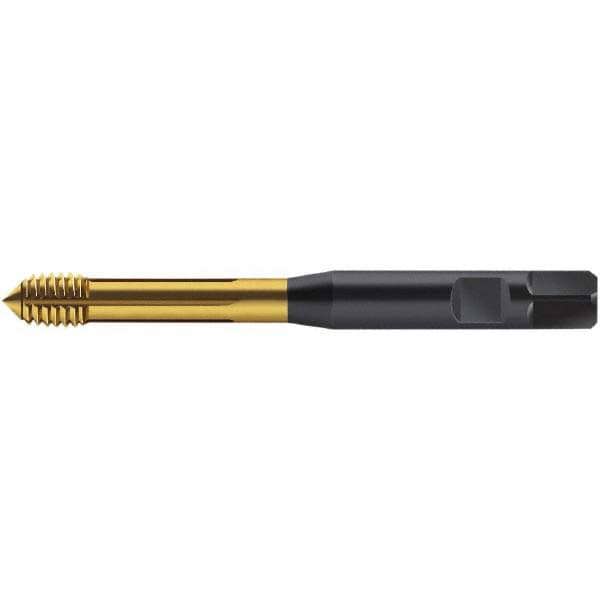 Thread Forming Tap: M8x1.00 Metric Fine, 6HX Class of Fit, Modified Bottoming, Cobalt, TiN Coated