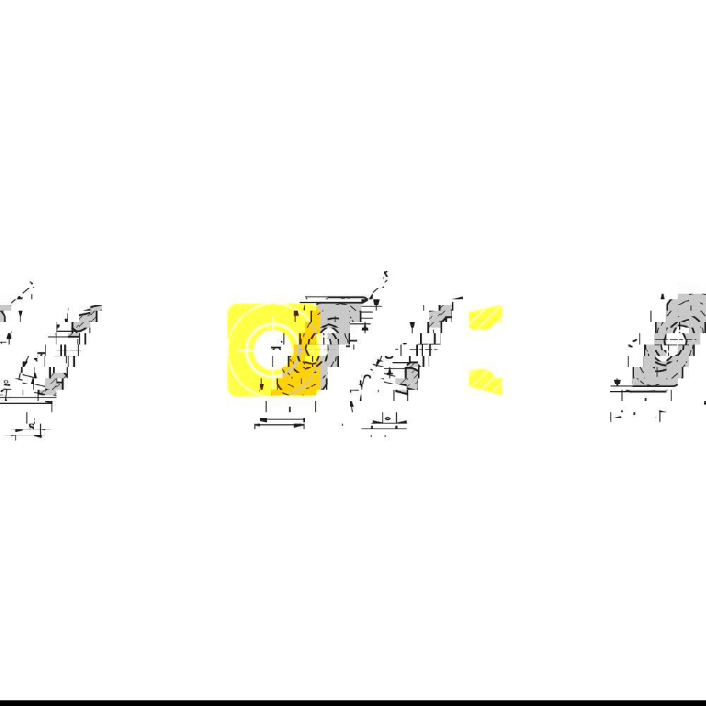 Milling Insert: SDNT 09T308SR-33 CTPM240 CTPM240, Solid Carbide