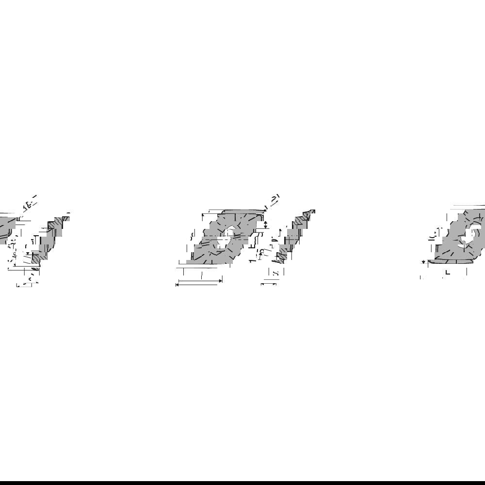 Milling Insert: XDKT 11T308SR-F50 CTCM235, CTCM235, Solid Carbide