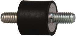 18 Lb Capacity, 10-32 Stud/Stud Vibration Isolator
