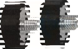 9.5 Lb Capacity, 8-32 Male, 10-32 Female Plate/Stud Vibration Isolator