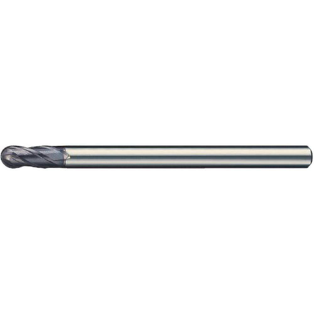 Ball End Mills; Mill Diameter (Decimal Inch): 0.3150 ; Mill Diameter (mm): 8.00 ; Number Of Flutes: 4 ; End Mill Material: Solid Carbide ; Length of Cut (Decimal Inch): 0.5512 ; Length of Cut (mm): 14.00