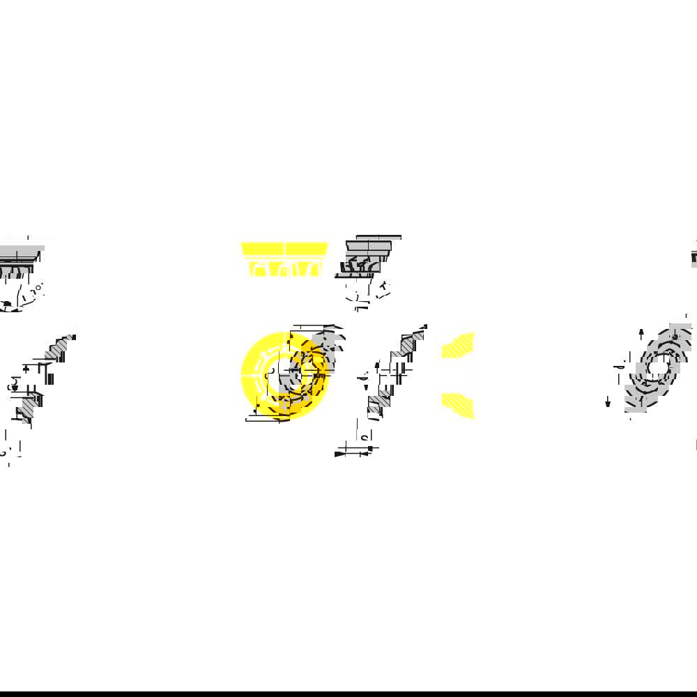 Milling Insert: RPHX 1204M4SN-F50 CTCM245 CTCM245, Solid Carbide