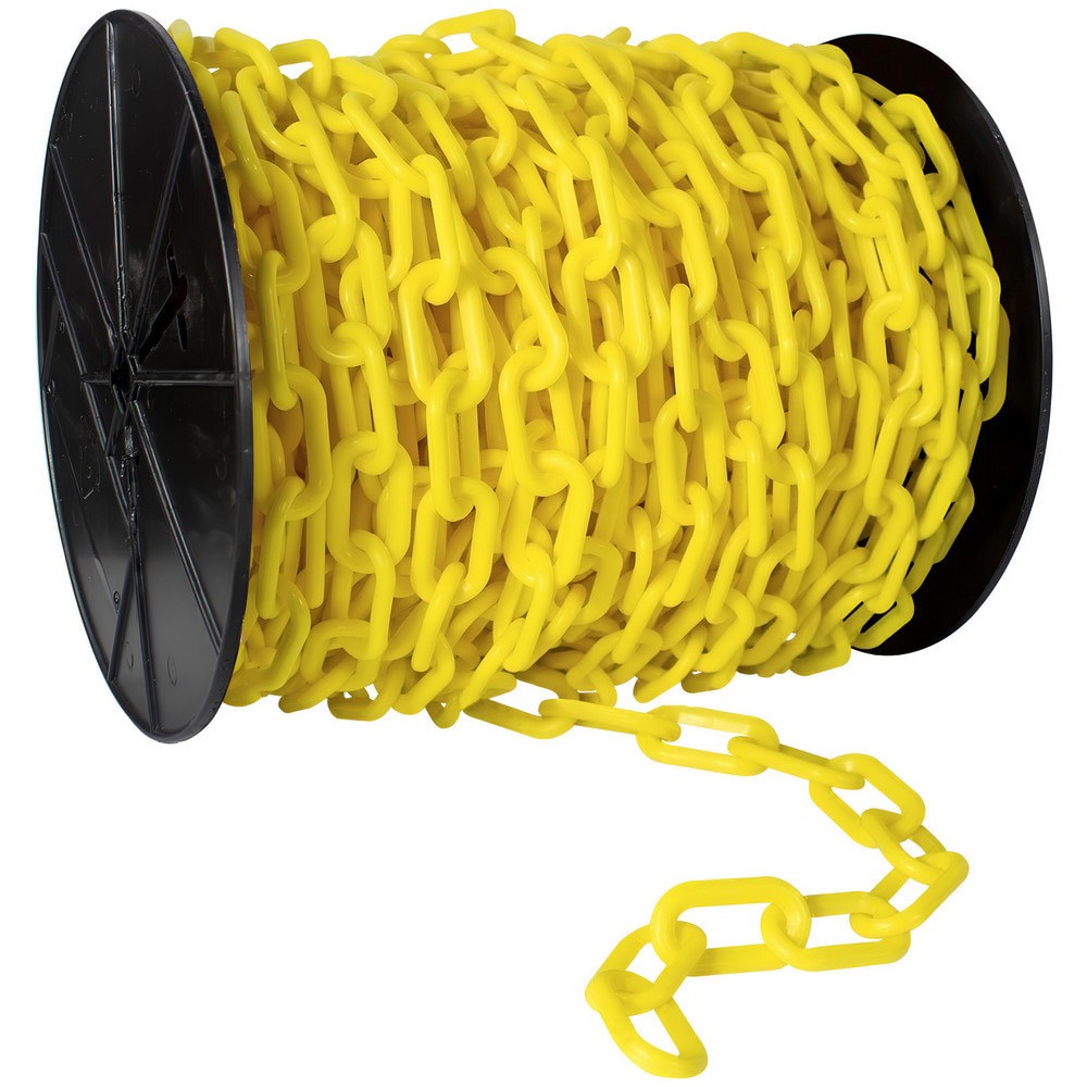 Barrier Rope & Chain; Type: Safety Chain ; Snap End Material: Plastic; Polyethylene ; Hook Fitting Material: Plastic ; Color: Yellow ; Link Type: Straight Link ; Rope/ Chain Material: Plastic; Polyethylene