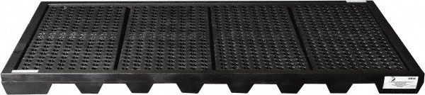 Spill Pallet: 8 Drum, 77 gal, 4,000 lb, Polyethylene
