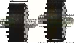 55 Lb Capacity, 1/4-20 Stud/Stud Vibration Isolator