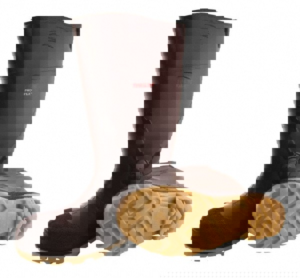 Work Boot: Size 5, Polyvinylchloride, Plain Toe, Knee Boot