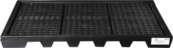 Spill Pallet: 6 Drum, 61 gal, 3,000 lb, Polyethylene
