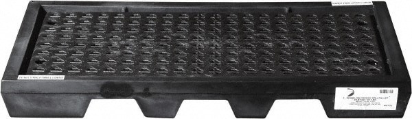 Spill Pallet: 2 Drum, 22.00 gal, 1000.00 lb, Polyethylene