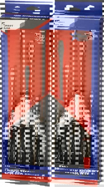 SCREWDRIVER, SET, 3/16 - 3/8W SLOTTED TIP, PREMIUM GRADE, 6PC